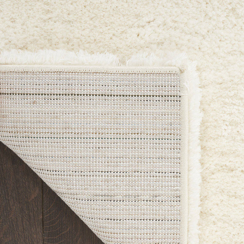 Tapis ivoire à poils longs Dreamy, Rectangle 7 pi 10 po x 9 pi 10 po