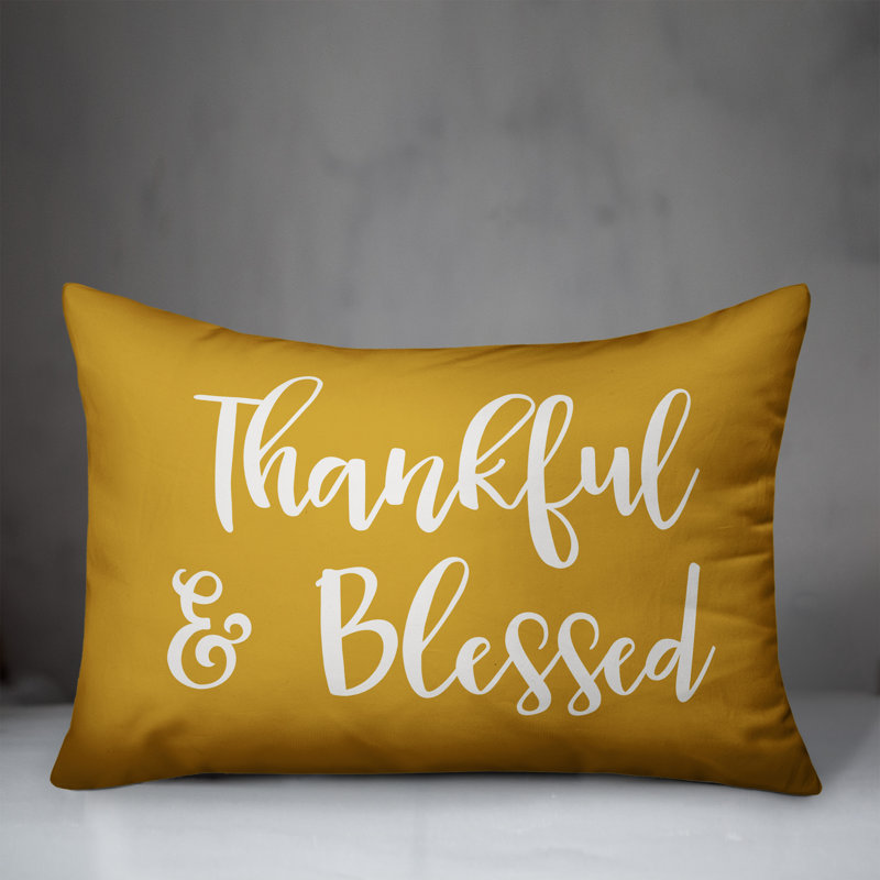 Mustard Yellow Cotton Reversible Lumbar Throw Pillow