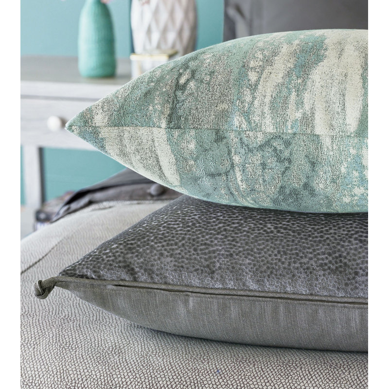 Boutique Abstract Reversible Throw Pillow, Spa