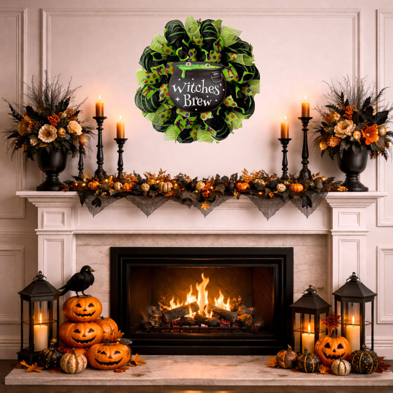 Couronne d'Halloween pour sorcières, 24 Inch