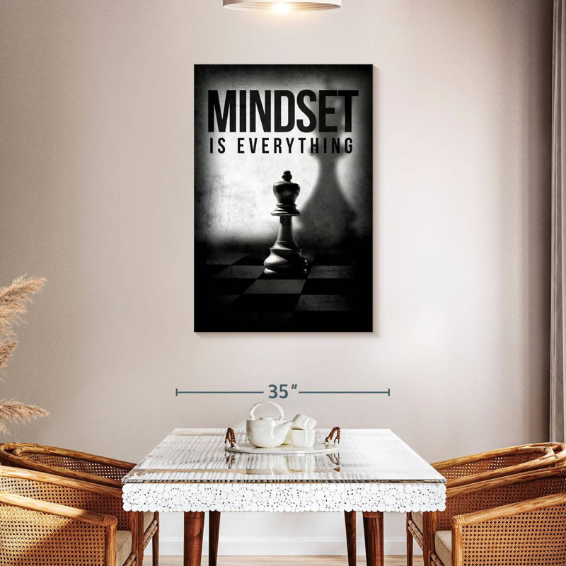 Mindset Is Everything II, 45" H x 30" W
