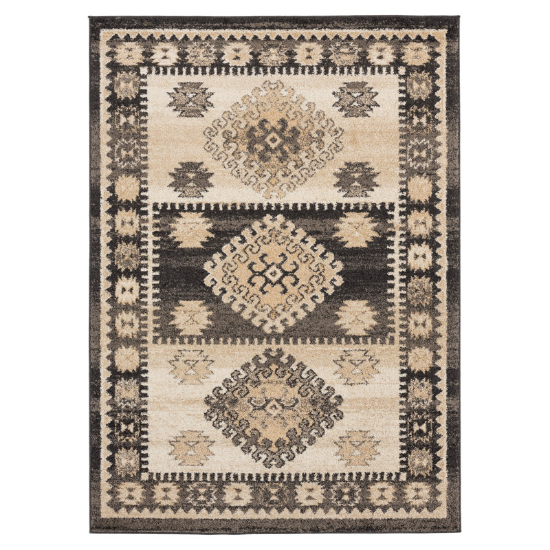 Tapis Louisiana Southwestern, Rectangle 5 pi 3 po x 7 pi 2 po