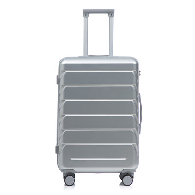 28 Inch ABS Hard Shell Large Travel Checked Luggage - Scratch Resistant Surface Four Multi-Directional Wheels