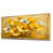Toile avec cadre flottant or