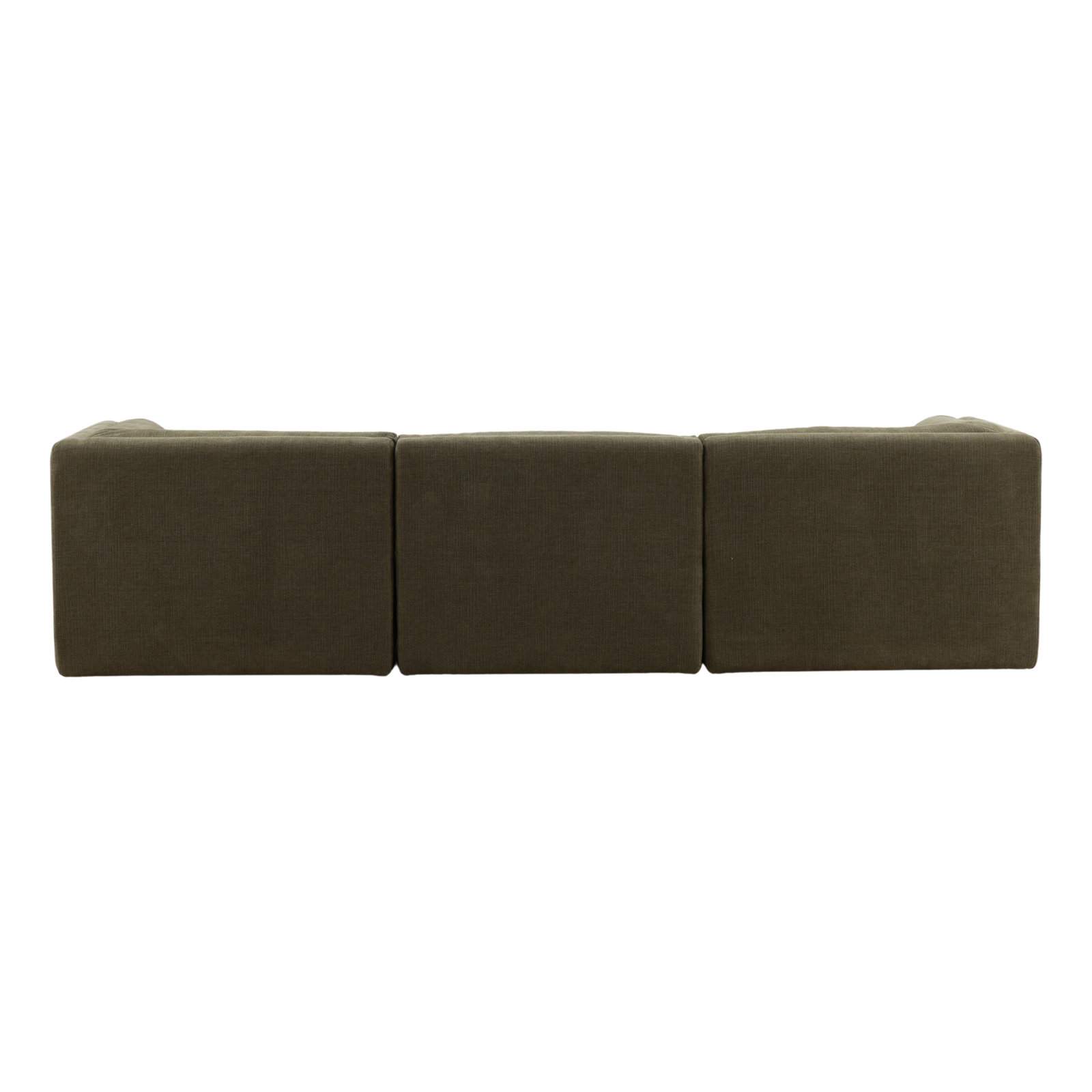 Lula 113" Wide Upholstered Sofa, Terracotta, Olive
