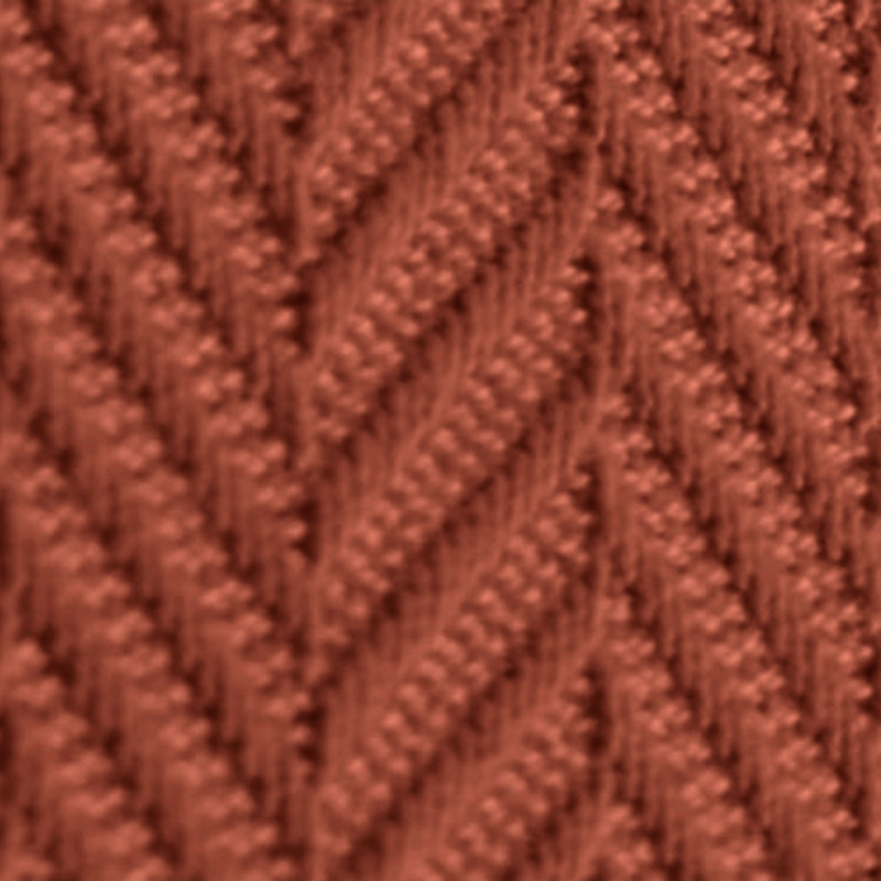 Couverture 100% coton à chevrons Threadmill, Twin (68" x 92"), Paprika