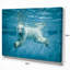 Ours polaire nageant sous l'eau - reproduction de photo sur toile-19240111