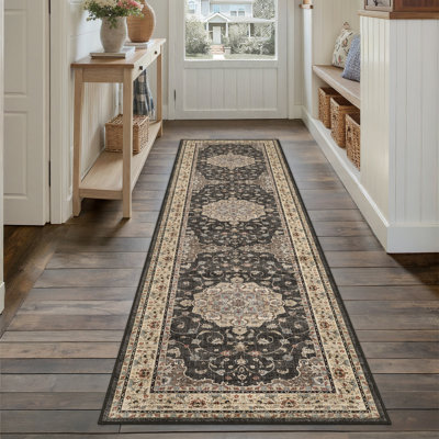 Tapis noir de style persan Haven