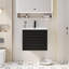 Meuble-lavabo simple Sharee avec comptoir d'évier, robinet et drain en alliage de zinc, certificat EPA-1074966470-1074966468
