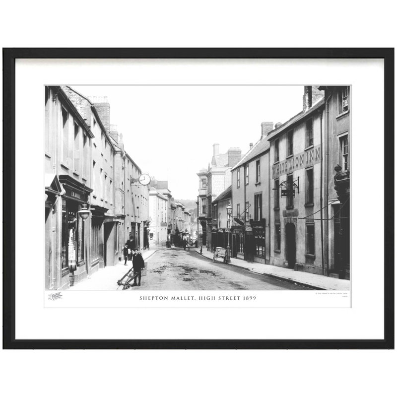 Shepton Mallet, High Street 1899 - Single Picture Frame Print, 28cm H x 36cm W x 2.3cm D
