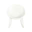 De 2 chaises berçantes blanches, modernes et confortables, matériaux résistants aux intempéries, l 26,00 po, H 31,30 po, assemblage fonctionnel requis, polypropylène, entretien facile, largeur