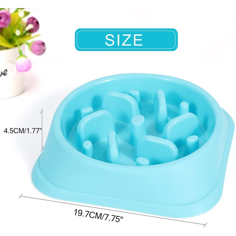 Slow Feeder Dog Bowls Dog Food Bowl Slow Feeder Prevent Choking And  Overeating, Non Slip Dog Slow Eating Bowl For Small And Medium Dogs Puzzle  Pet Fee