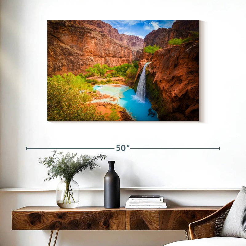Alvord surplombant la cascade de Havasu, H 26 po x l 39 po