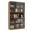 78.7 "H Display Cabinet with LED light, Bookcase with Glass Doors-310803522
