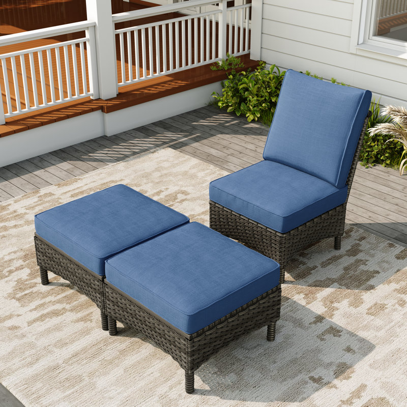 Ensemble de patio 3 pièces Mapleview, Marine, Gris