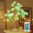 16 Colour RGB Rose Lamp,Colour Change 24 Led Rose Tree Lamp,Remote Control Rose Table Lamp