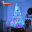 Pre-Lit Artificial Christmas Tree with APP Control, PVC & Iron, 1 Piece, Hinged Holiday Decoration, White, 500 RGB Lights & 1500 Branch Tips