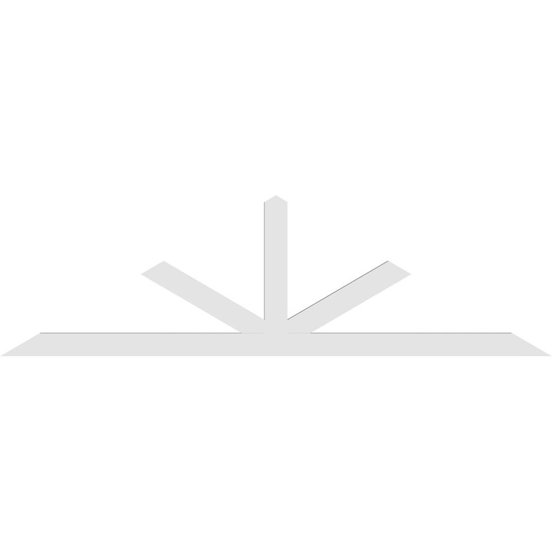 Support à pignon Saratoga, H 28 po x l 96 po (pas: 7/12), P 2 po x F 4 po, PVC