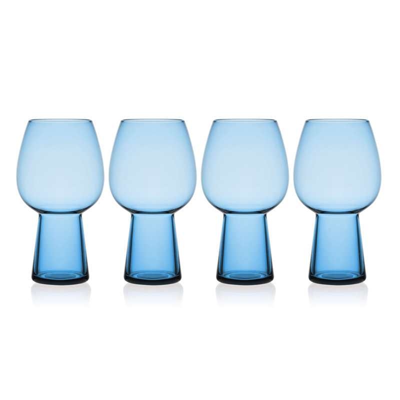 Phoebe 19 oz. Beer Goblets, Blue