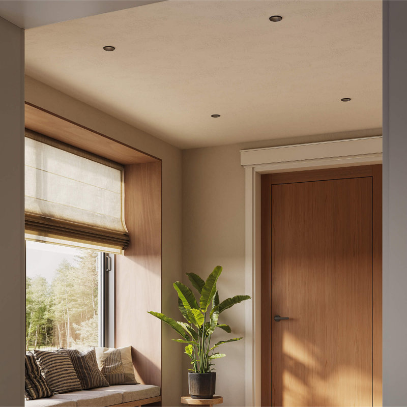 Nest 4 Inch Nearly Trimless LED Downlight, Black