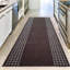 Tapis touffeté à motif géométrique brun Everlean-333850701
