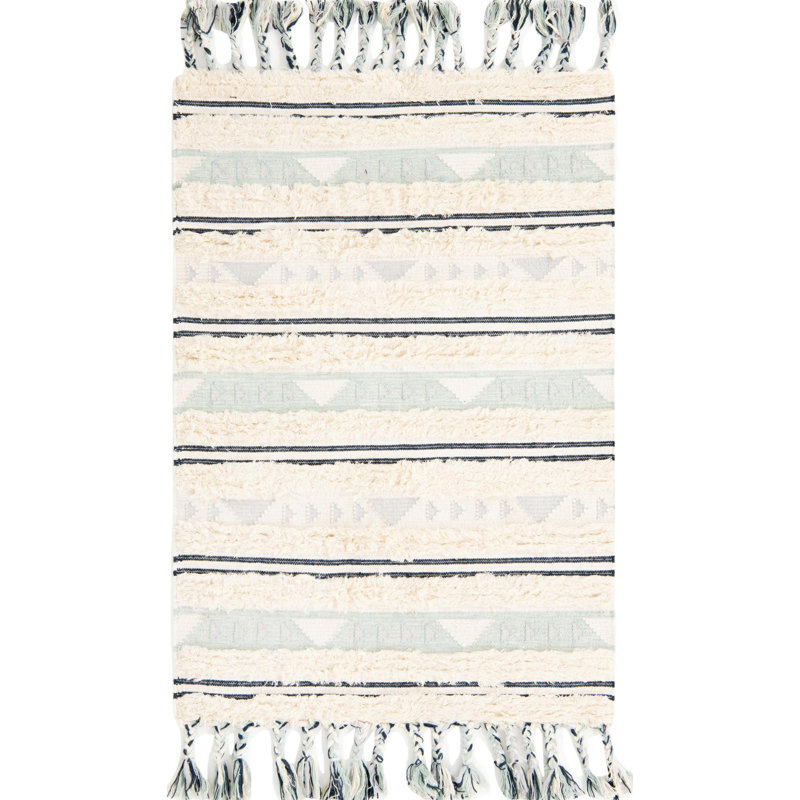 Annunciata Wool Moroccan Indoor Rug, Rectangle 4' x 6'
