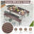  3 Piece Folding Picnic Table Set w/ 6 ft Table & 2 Benches for Yard Camping