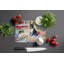French Bulldog Christmas Cookies Glass Cutting Board
