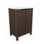 Ensemble de meuble-lavabo moderne 24 po avec 2 portes et comptoir en résine-668608208