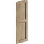 Timberthane deux panneaux plats égaux avec volets elliptiques en faux bois (par paire)-64374830-64374847-64374822