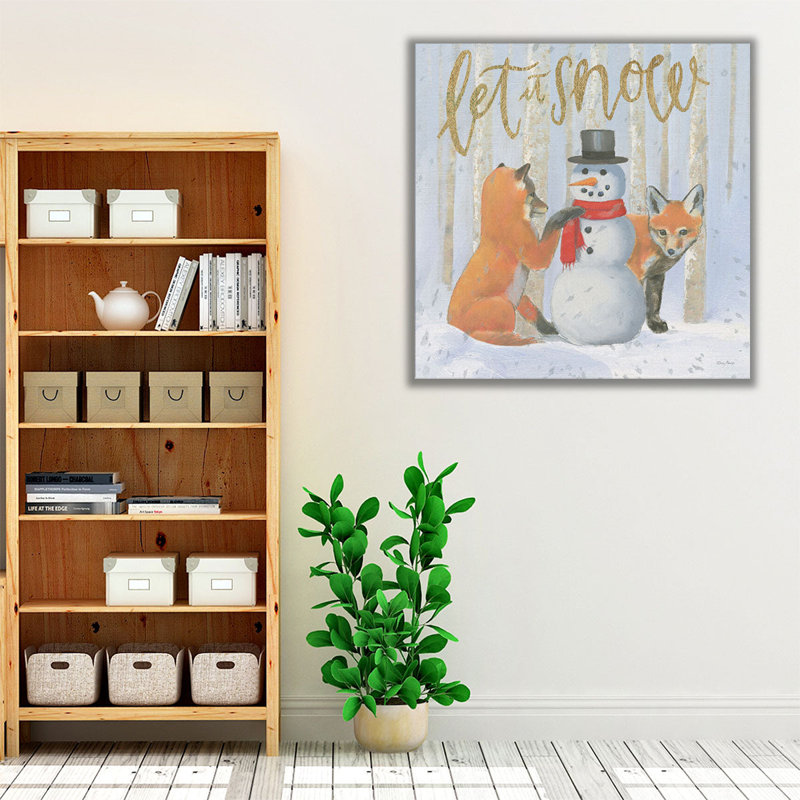 «Christmas Critters Bright III», reproduction d'art sur toile, H 12 po x l 12 po
