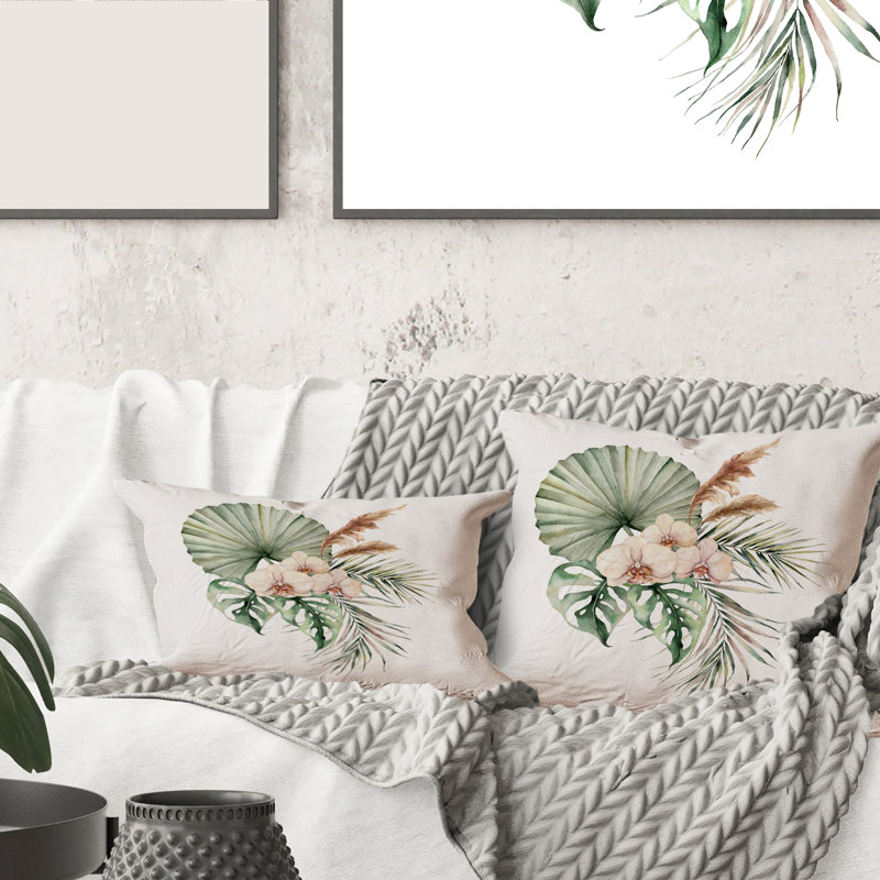 Floral Throw Pillow