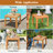 Stella Square Acacia Outdoor Side Table , 18'' in. W 18'' in. D-1583797384