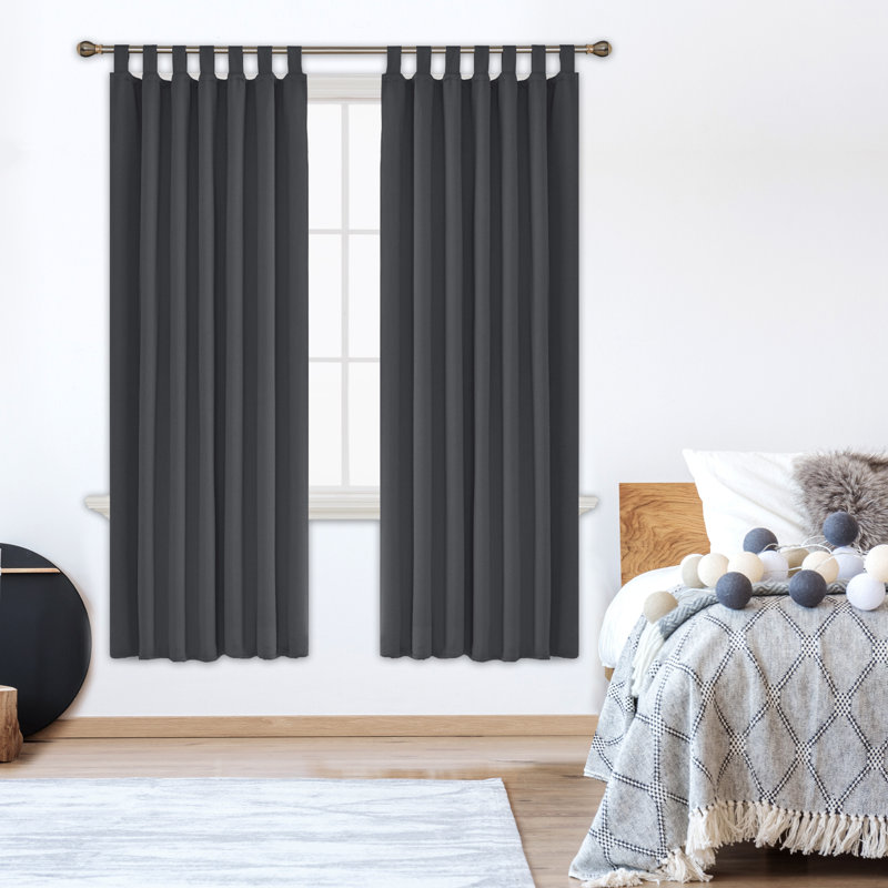 Blackout Curtain, 140 W x 210 D cm, Dark Grey