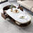 Rilei High-quality Coffee Table,Glass Top and Sintered Stone Top Available,Simple Assembly-1128888360-1114018800