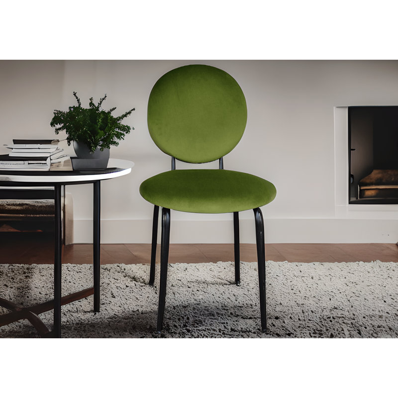Medallion 52cm H Upholstered Side Chair, Olive