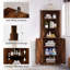 Armoire de coin avec tablette ouverte-324192080