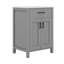 Armoire de salle de bain moderne et compacte pour petits espaces, rangement élégant avec lavabo en céramique