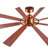 60'' 8-Blade Modern Farmhouse Large Room LED Windmill Ceiling Fan with Light and Remote-535303022