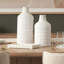 Plateau rectangulaire en marbre blanc Camellia