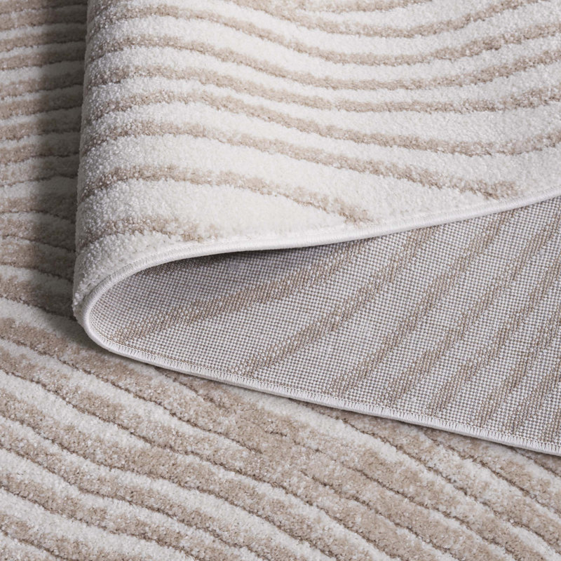 Tapis ivoire / beige Opal 476, Rectangle 5 pi 3 po x 7 pi 6 po