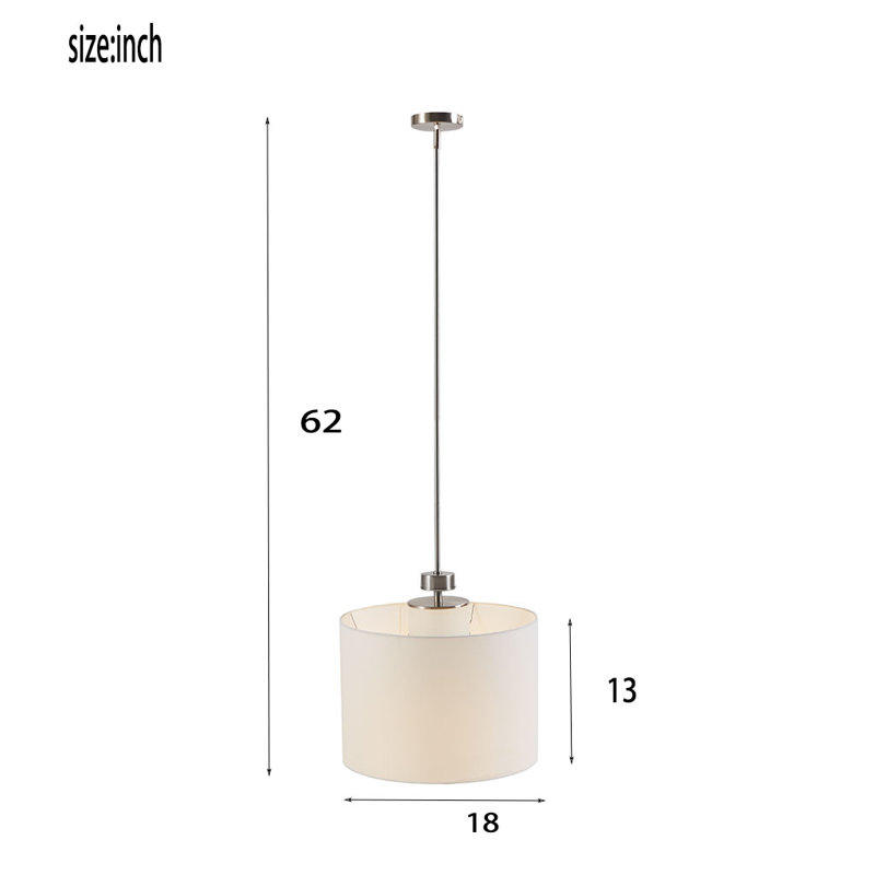Luminaire suspendu carré / rectangulaire à 1 lumière Anthonella