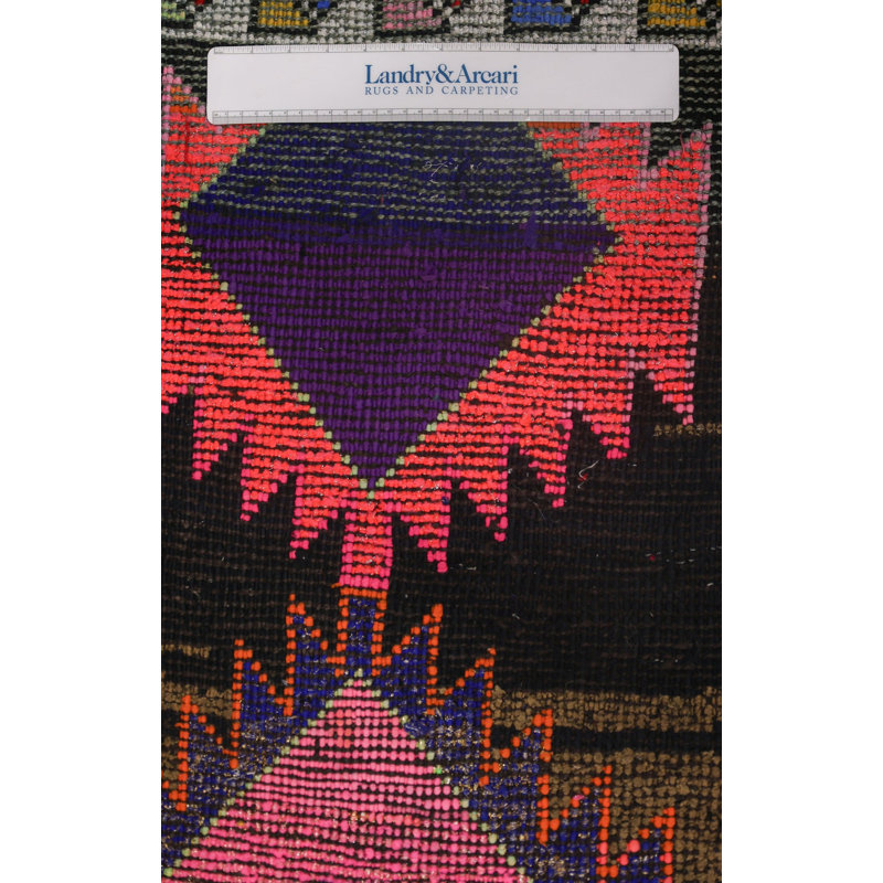 Tapis de couloir rétro vintage style village turc unique 2 pi 5 po x 13 pi 10 po