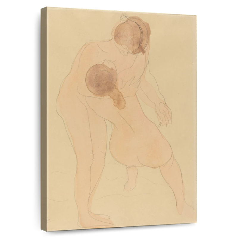 Deux figurines Leisha, H 12 po x l 8 po