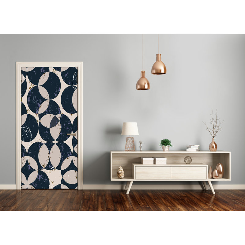 Geometric Background Door Decal