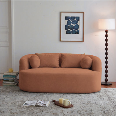 Sofa-In-A-Box, Memory Foam 2-Seater Couch, No Installation & Easy To Transport, Deep Seat Modern Sofa With Chenille Fabric, Couch For Living Room, Bedroom, Apartment, Home Office