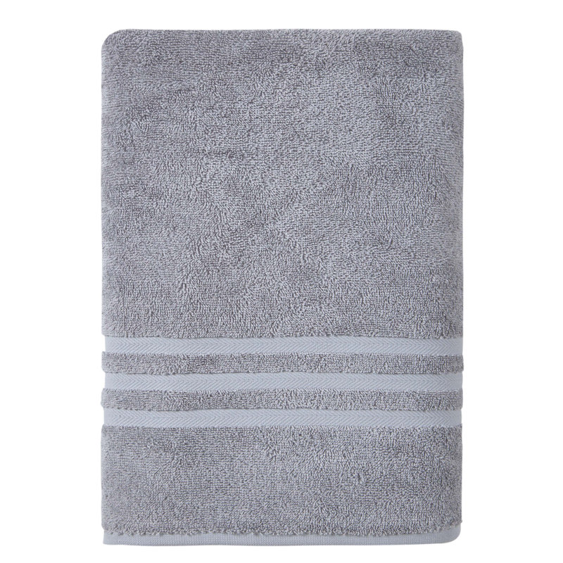 Chrisley Luxury Turkish Cotton Bath Towel, Gray