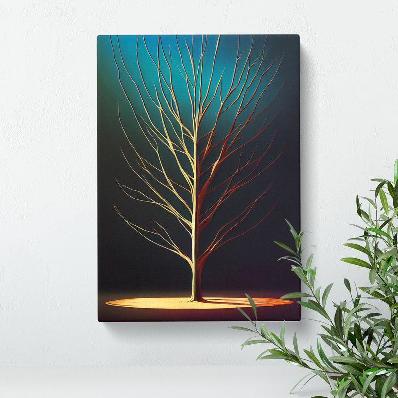 Classical Tree Art No.4 - Wrapped Canvas, 50cm H x 35cm W