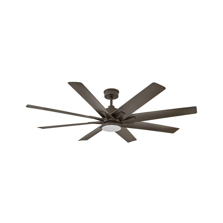 Concur 66-in Smart Ceiling Fan with Integrated LED + Remote