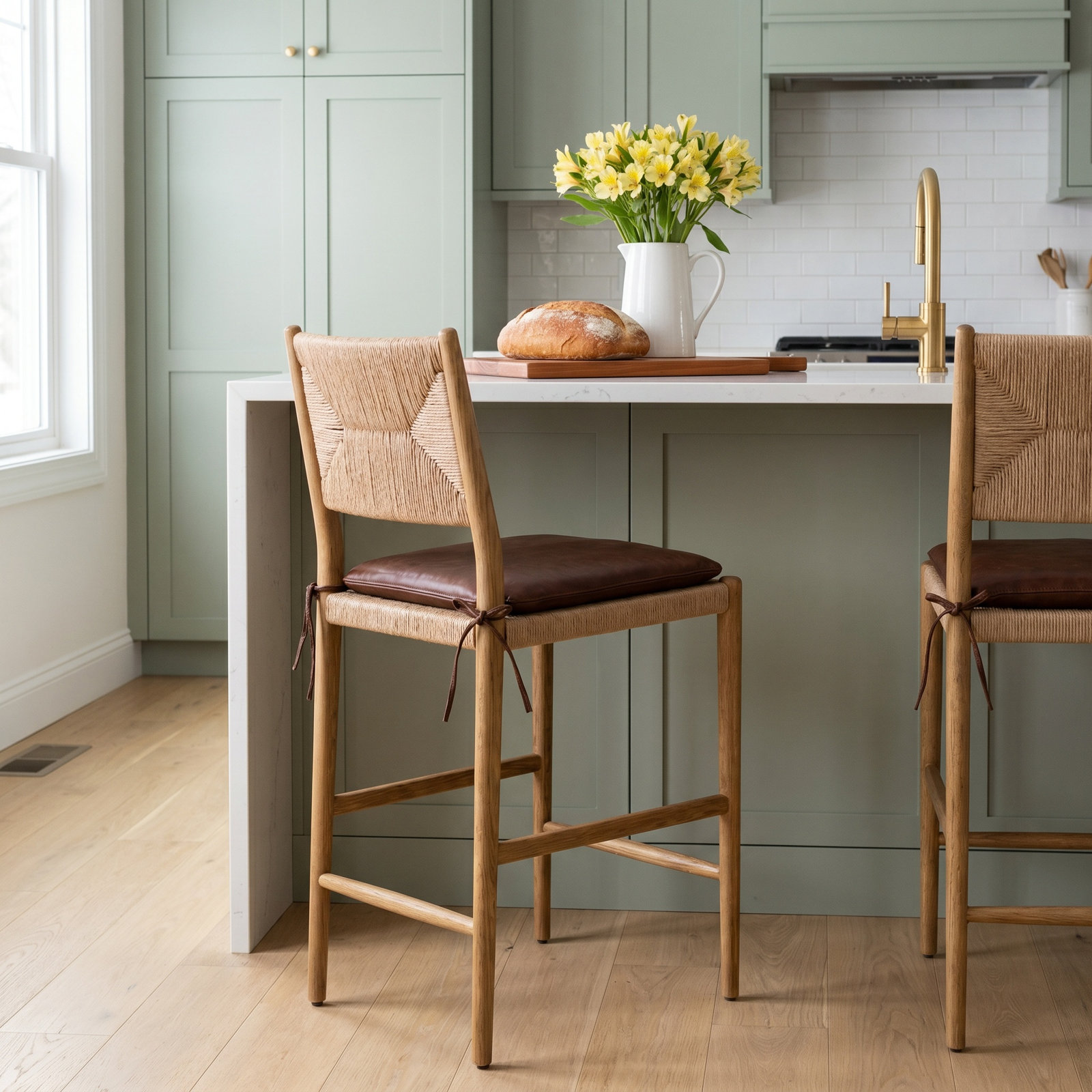 Dara Bar and Counter Stool, Dark Brown, Brown, Counter Stool (25.08" Seat Height)